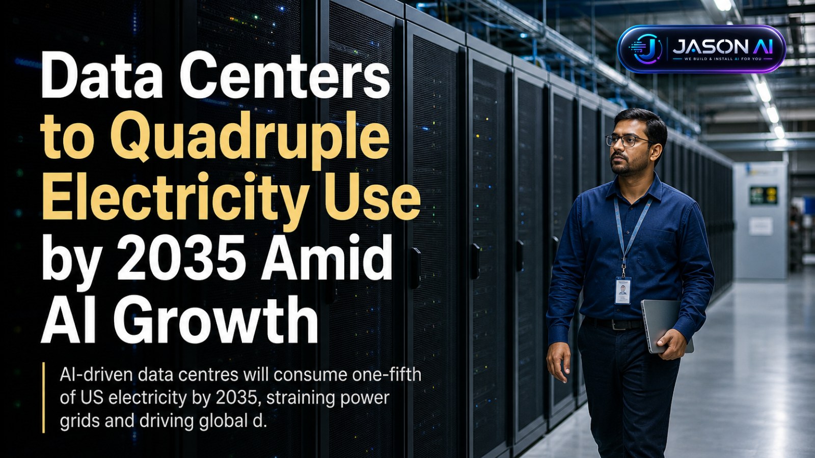 Data Centers to Quadruple Electricity Use by 2035 Amid AI Growth
