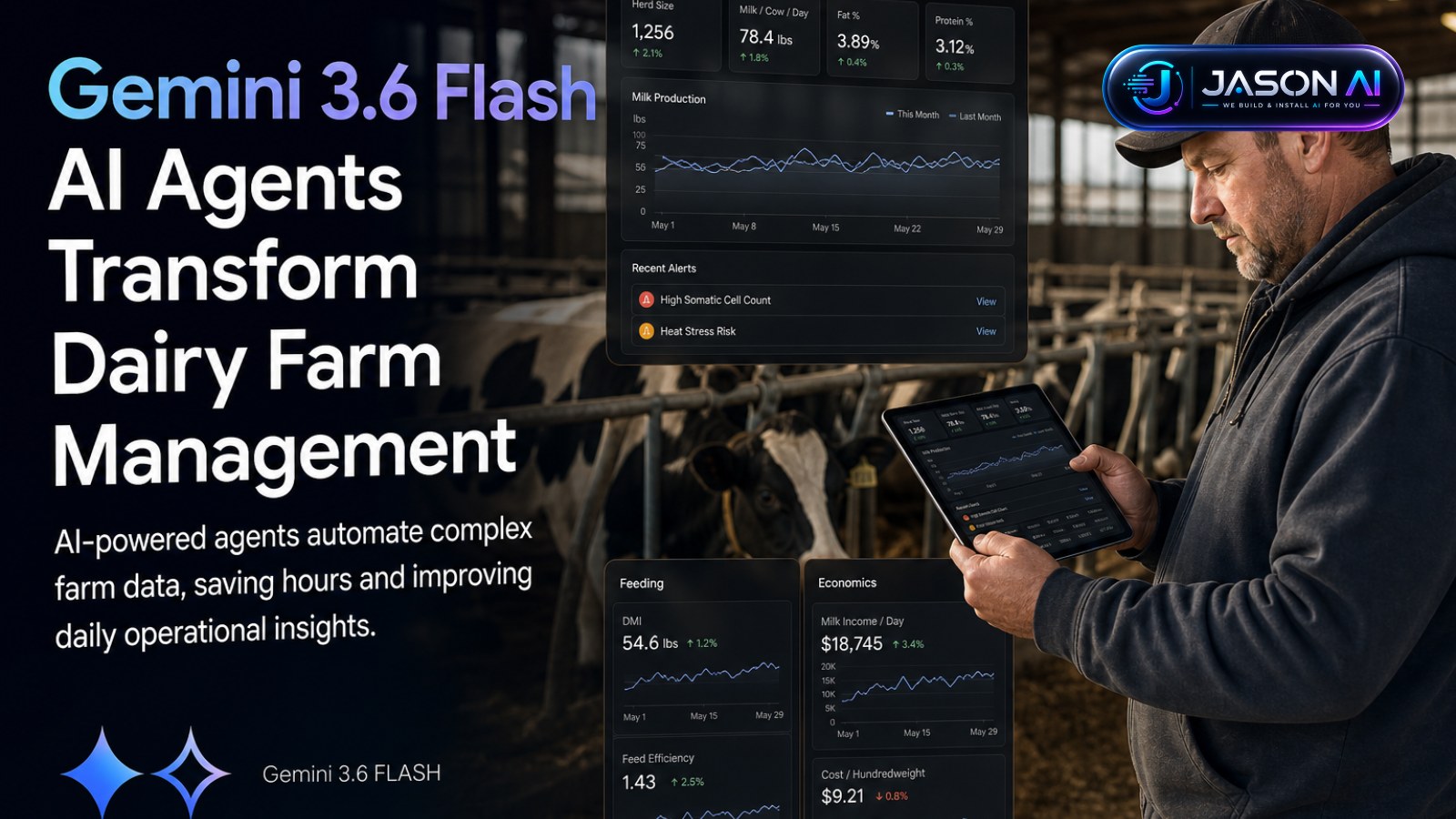 Gemini 3.6 Flash AI Agents Transform Dairy Farm Management