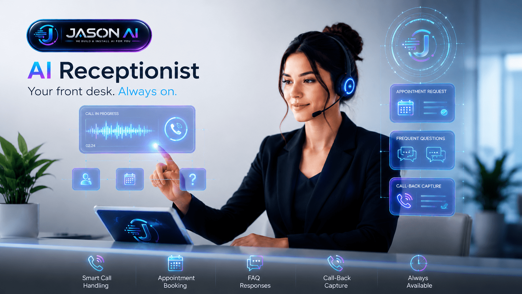AI Receptionist system view