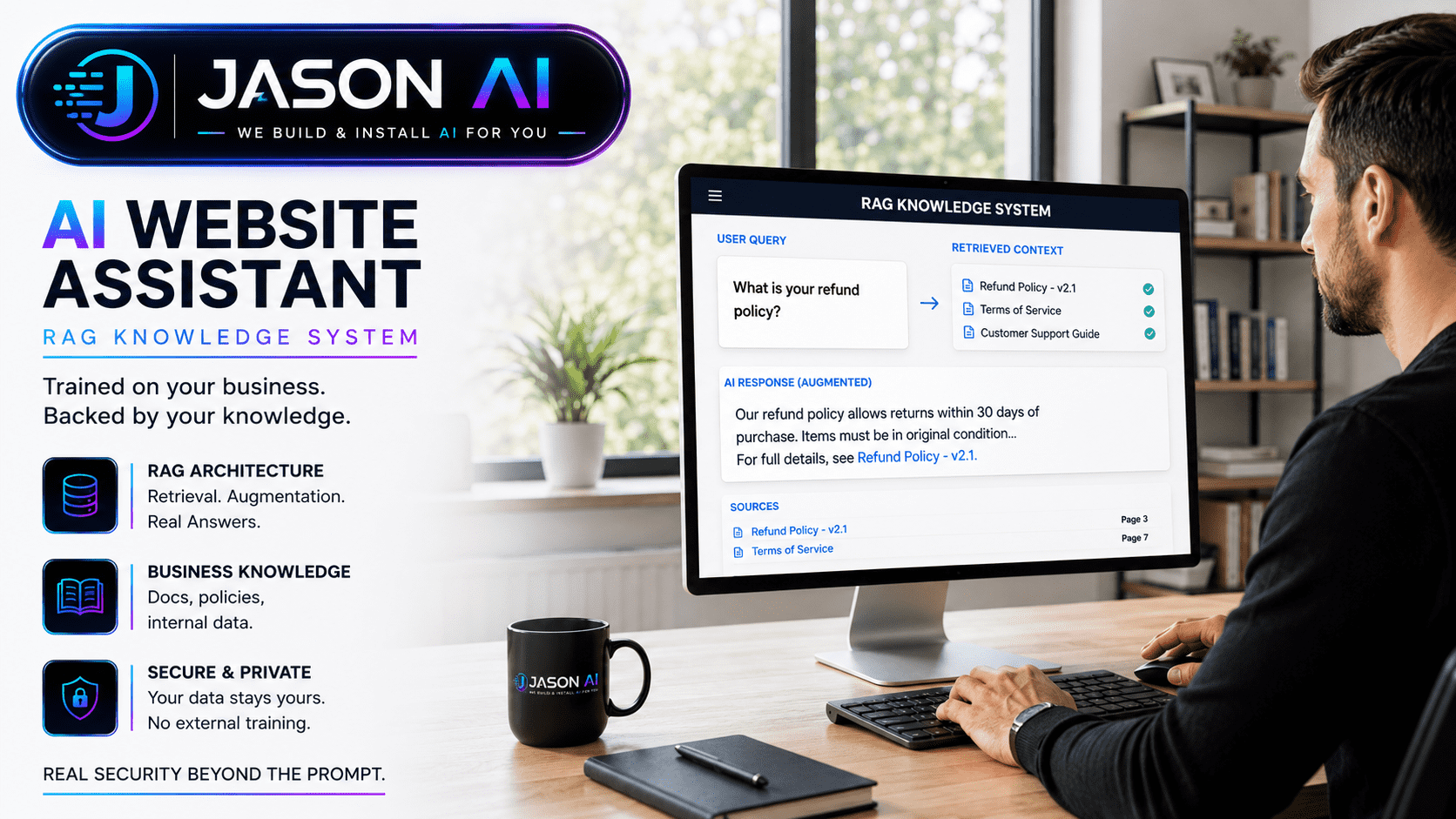 AI Website Assistant system view